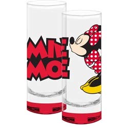 disney minnie mouse red kissing shot glass or toothpick holder
