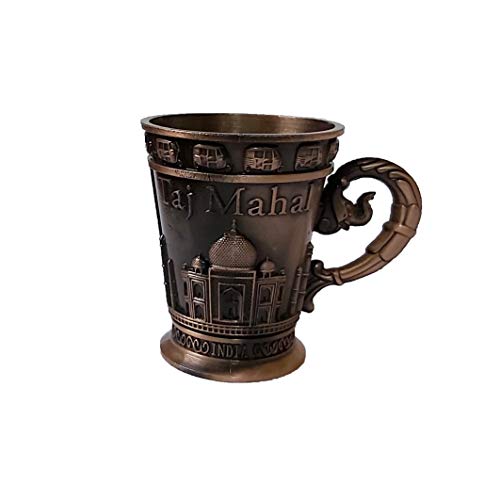 The Taj Mahal Brass Shot Glass,Perfect for home,gifts and travel Shot Glasses HEIGHT: 2.25 INCHES Capacity 2 Ounce