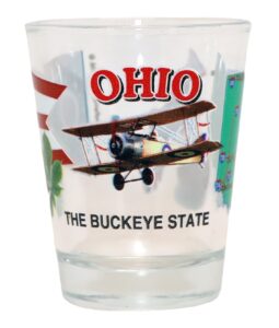 ohio the buckeye state all-american collection shot glass