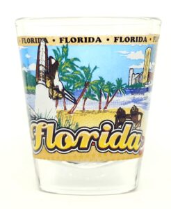 florida state wraparound shot glass