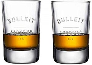 2 bulleit glasses