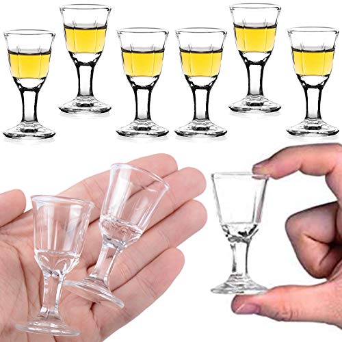 REATR 0.4oz 10ml Unique Mini Wine Shot Glasses Set of 6 (only 12 ml)