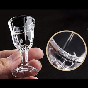 REATR 0.4oz 10ml Unique Mini Wine Shot Glasses Set of 6 (only 12 ml)