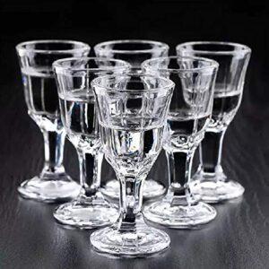 REATR 0.4oz 10ml Unique Mini Wine Shot Glasses Set of 6 (only 12 ml)