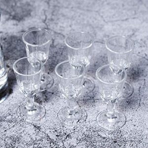 REATR 0.4oz 10ml Unique Mini Wine Shot Glasses Set of 6 (only 12 ml)