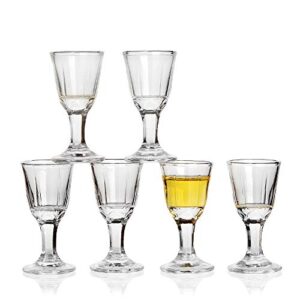 REATR 0.4oz 10ml Unique Mini Wine Shot Glasses Set of 6 (only 12 ml)