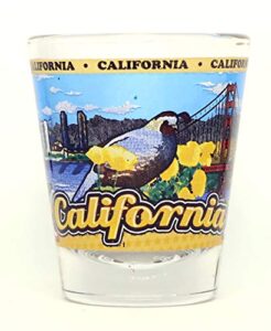 california state wraparound shot glass