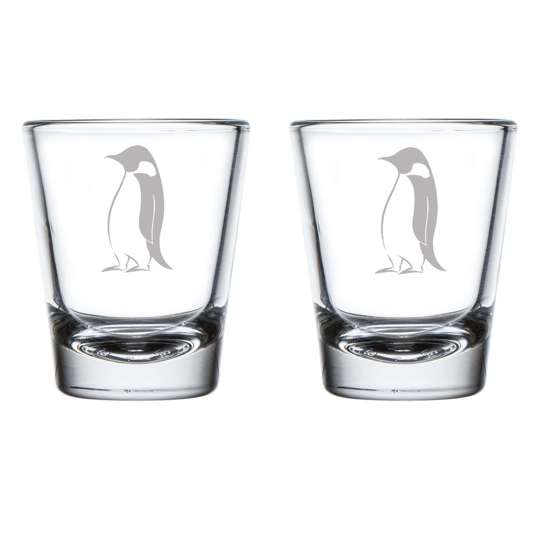 MIP Set of 2 Shot Glasses 1.75oz Shot Glass Emperor Penguin
