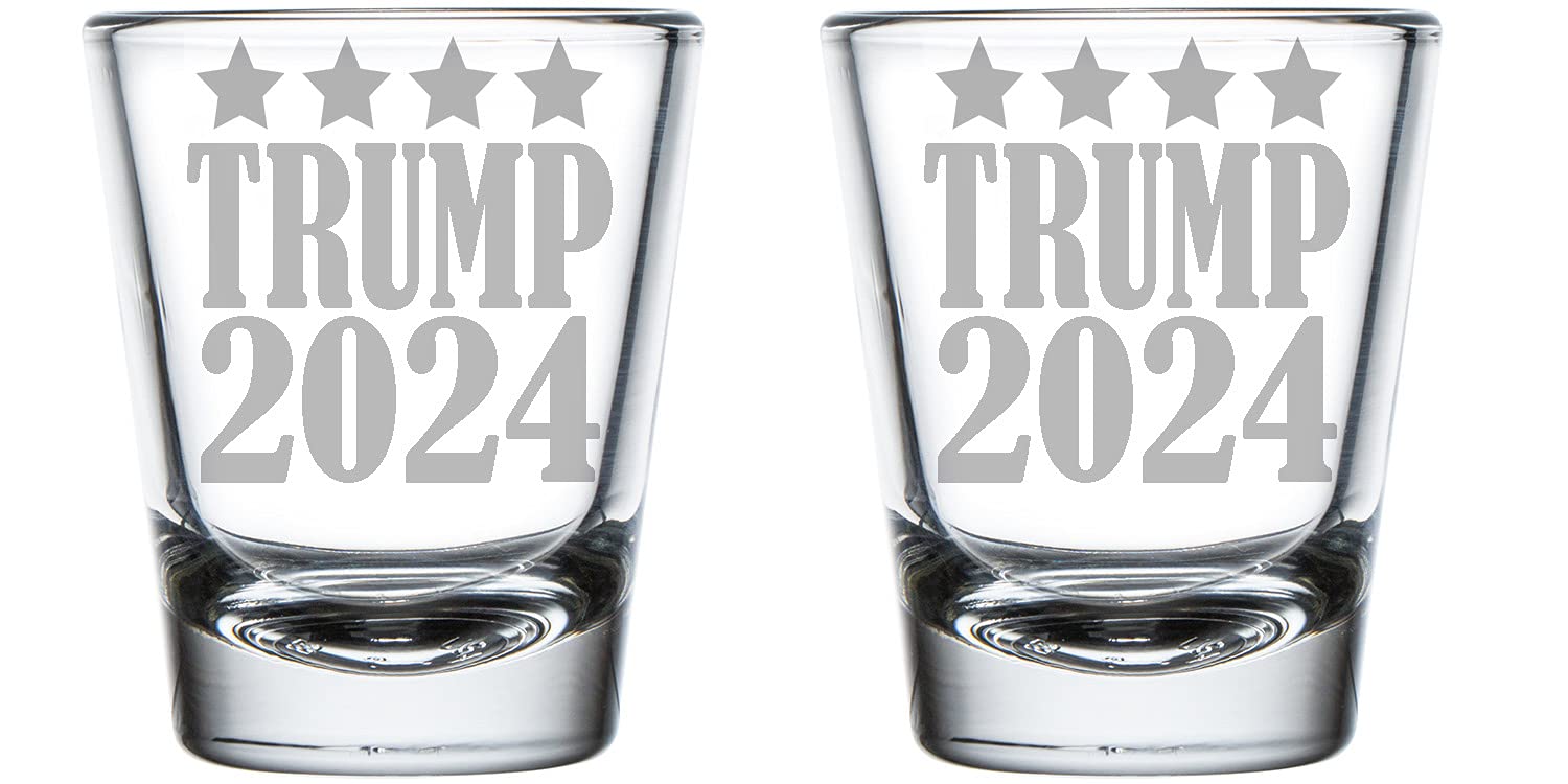 Alankathy Mugs Donald Trump 2024 shot glass (1.5OZ SHOT GLASS)