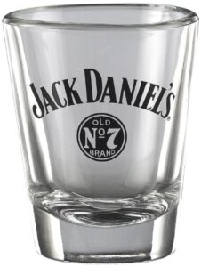 jack daniel's licensed barware swing shot glass, 1 count (pack of 1), clear