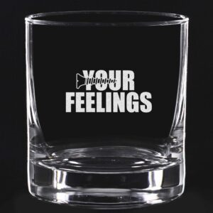 Patriot's Cave 45TH PRESIDENT WHISKEY GLASS | SCREW YOUR FEELINGS | RESTAURANT QUALITY HEAVY CHIP RESISTANT 11OZ ROCK GLASSES | MADE IN USA
