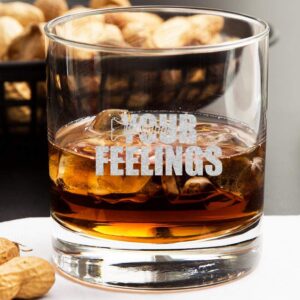 Patriot's Cave 45TH PRESIDENT WHISKEY GLASS | SCREW YOUR FEELINGS | RESTAURANT QUALITY HEAVY CHIP RESISTANT 11OZ ROCK GLASSES | MADE IN USA