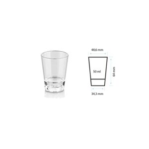 Unbreakable Shot Glass Set (12 Pack) - 1.5oz Reusable Clear Espresso Shot Glass, Small Whiskey Shot Glass for Vodka, Whiskey, Tequila, Espressos, Spirits, Liquors, Dishwasher Safe