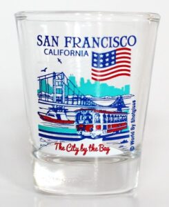 san francisco california great american cities collection shot glass