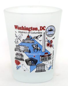 washington dc us states series collection shot glass