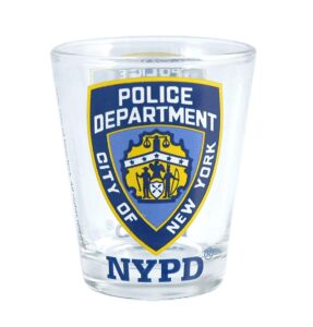 torkia - official licensed nypd shot glass - 1.5oz (clear)