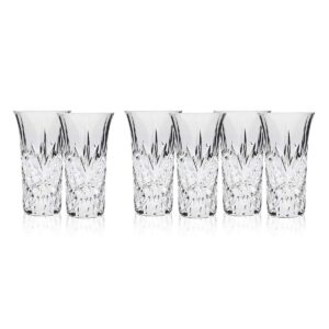 Le'raze [Set of 6] Heavy Base Shot Glass Set, 2-Ounce Shot Glasses for Scotch, Whiskey, Tequila, or Vodka, 6-Pack