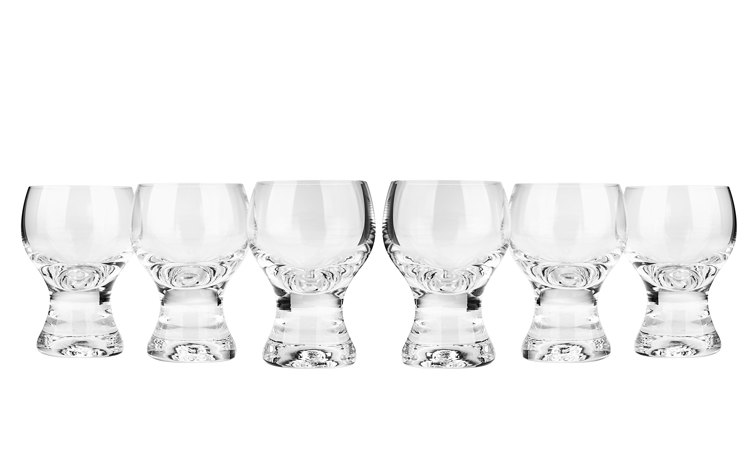Bohemia Crystal "Gina" Liqueur Glasses, Vodka Shots, 2 Ounce/3-Inch High, Set Of 6, Clear