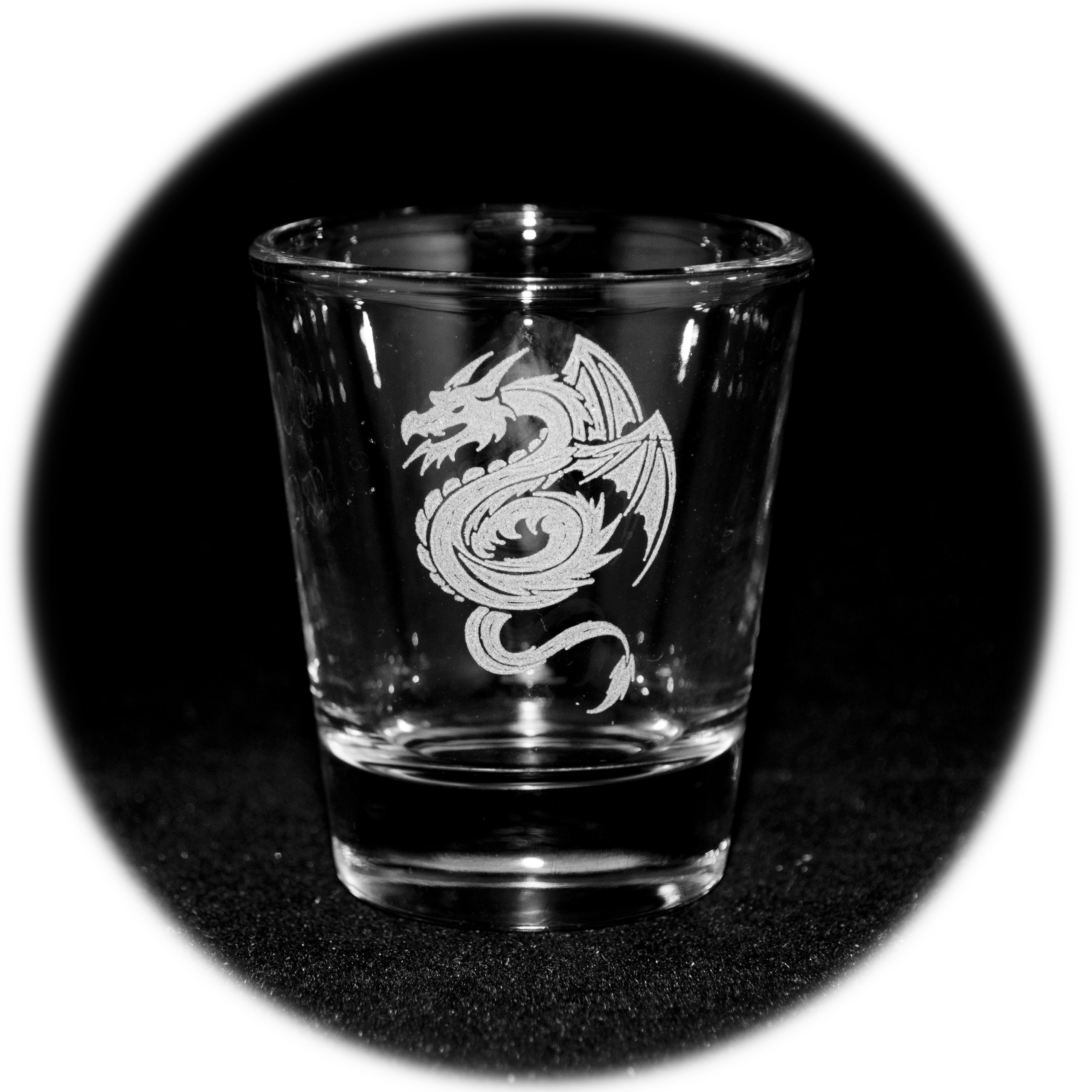 2oz Flying Dragon Shot Glass