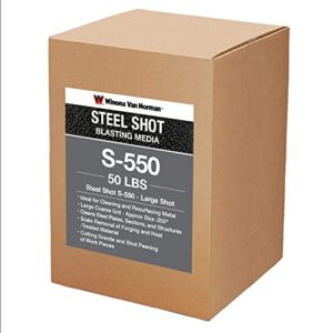 steel shot s-550 - blasting media - large shot size (50lb)