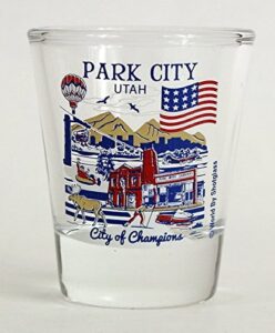 park city utah great american cities collection shot glass