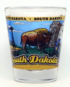 south dakota state wraparound shot glass
