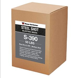 steel shot s-390 - blasting media - medium size shot (50lb)