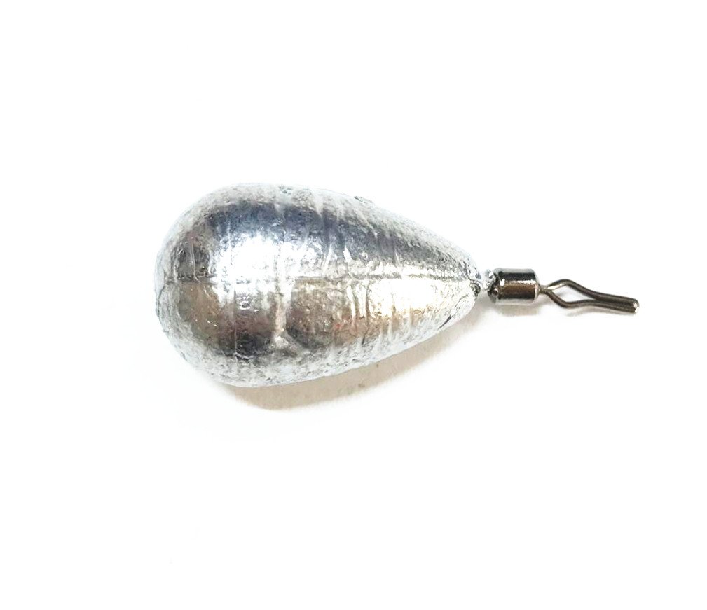 Kathy store INC 10 Pcs Teardrop Drop Shot Sinker/Drop Shot Finesse Sinker Fishing Sinkers in Various Sizes (Teardrop Drop Shot Sinker, 1/8 oz - 10 per Pack)