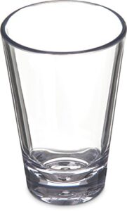 carlisle foodservice products alibi shot glass clear glass for restaurant, kitchen, and bar, plastic, 3 ounces, clear