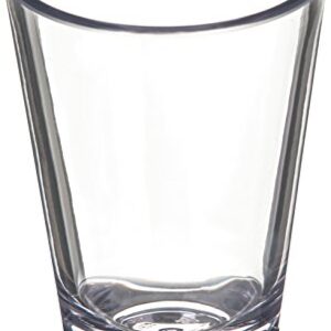 Carlisle FoodService Products Alibi Shot Glass Clear Glass for Restaurant, Kitchen, and Bar, Plastic, 3 Ounces, Clear