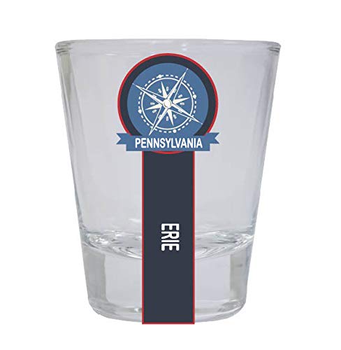 Erie Pennsylvania Nautical Souvenir Round Shot Glass