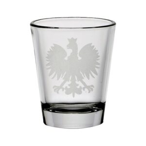 polish eagle shot glass (clear)