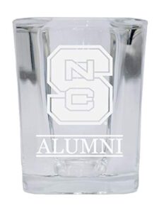 nc state wolfpack college alumni 2 ounce square shot glass laser etched officially licensed collegiate product
