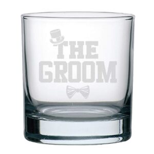 Veracco The Groom Whiskey Glass Gifts For Someone Who Loves Drinking Bachelor Party Favors (Clear, Glass)