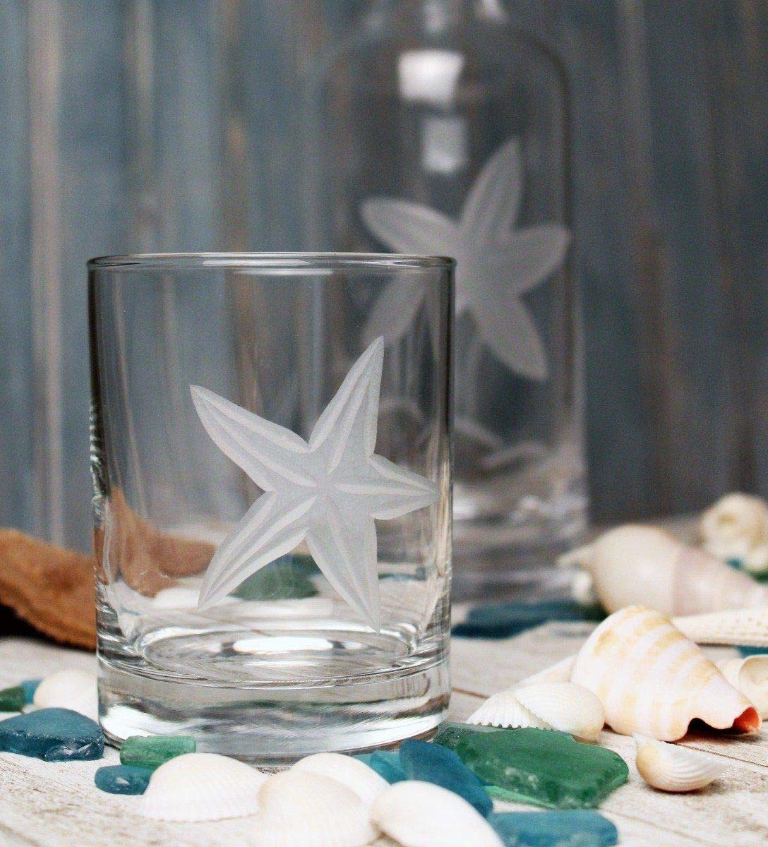 Rolf Glass Starfish Double Old Fashioned Glass, Clear