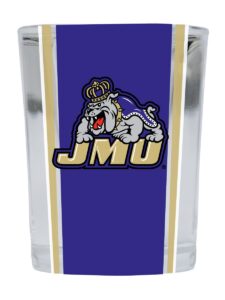 james madison dukes square shot glass officially licensed collegiate product