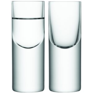 lsa international boris shot glass clear x 2, 1.7 fl oz/h4.75in, set of 2