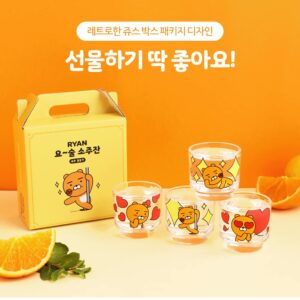 Kakao Soju Shot Glasses Set of 4 in Gift Box - Ryan