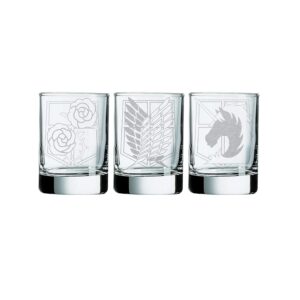 Attack on Titan Shot Glasses/Votive Holders - Set of 3