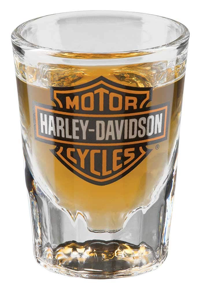 Harley-Davidson Core Bar & Shield Logo Shot Glass, 2 oz. - Clear HDX-98713