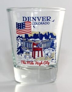 denver colorado great american cities collection shot glass