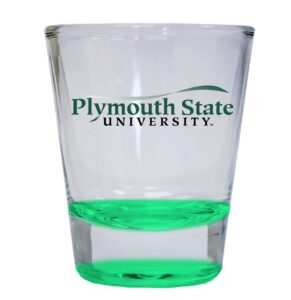 r and r imports plymouth state university 2 ounce color shot glasses green officially licensed collegiate product