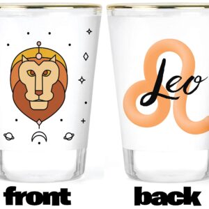 Zodiac Shot Glasses - Aquarius Shot Glass - Aries Shot Glass - Cancer Shot Glass - Capricorn Shot Glass - Gemini Shot Glass - Leo Shot Glass