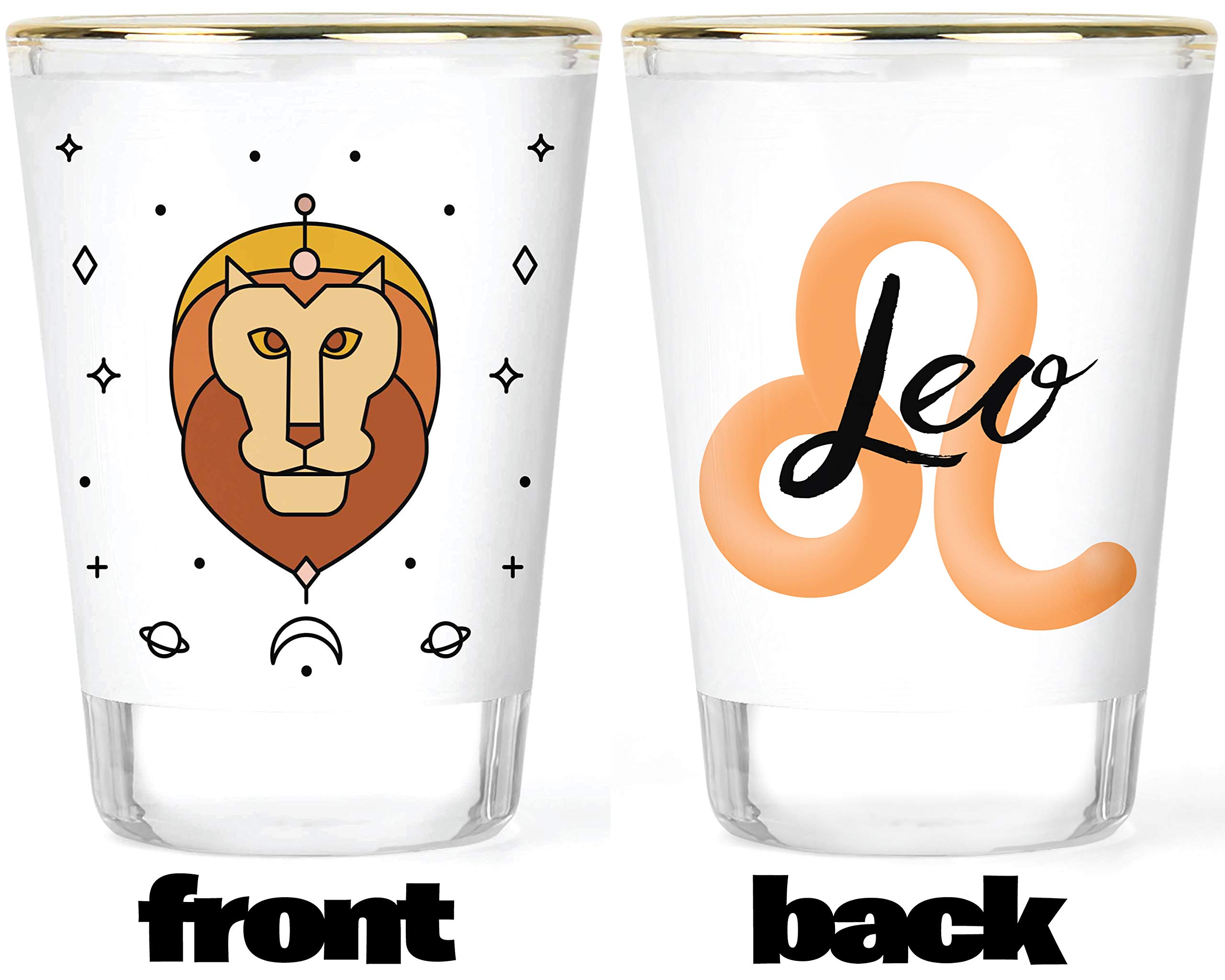 Zodiac Shot Glasses - Aquarius Shot Glass - Aries Shot Glass - Cancer Shot Glass - Capricorn Shot Glass - Gemini Shot Glass - Leo Shot Glass