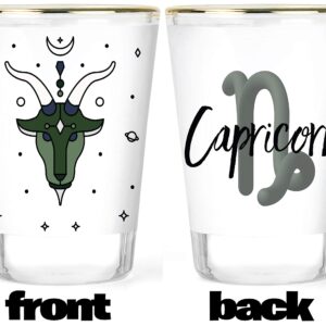 Zodiac Shot Glasses - Aquarius Shot Glass - Aries Shot Glass - Cancer Shot Glass - Capricorn Shot Glass - Gemini Shot Glass - Leo Shot Glass