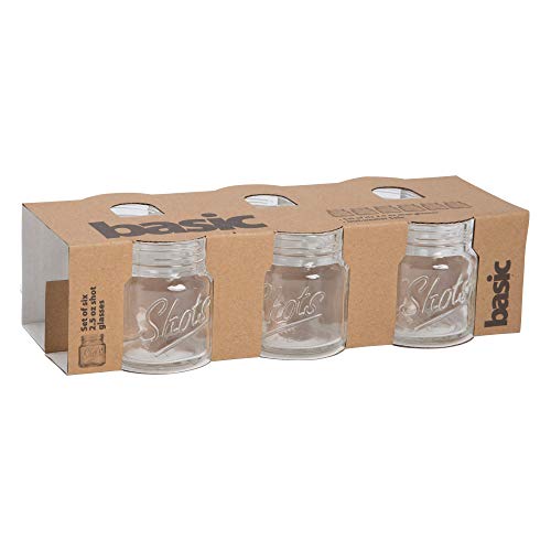 Home Essentials 4581 Basic Shot Glass, Set of 6, 2.5 Oz