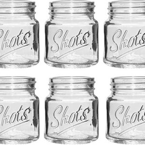 Home Essentials 4581 Basic Shot Glass, Set of 6, 2.5 Oz