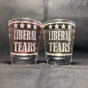 alankathy mugs sandblast etched liberal tears shot glass set donald trump united states of america republican democratic party (2)