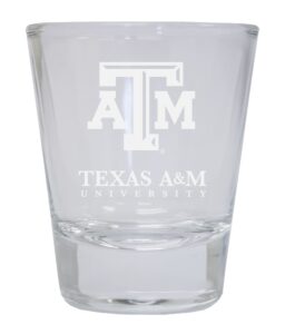 r and r imports texas a&m aggies etched round shot glass officially licensed collegiate product