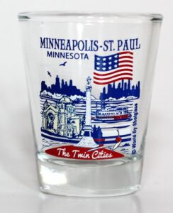 minneapolis-st.paul minnesota great american cities collection shot glass